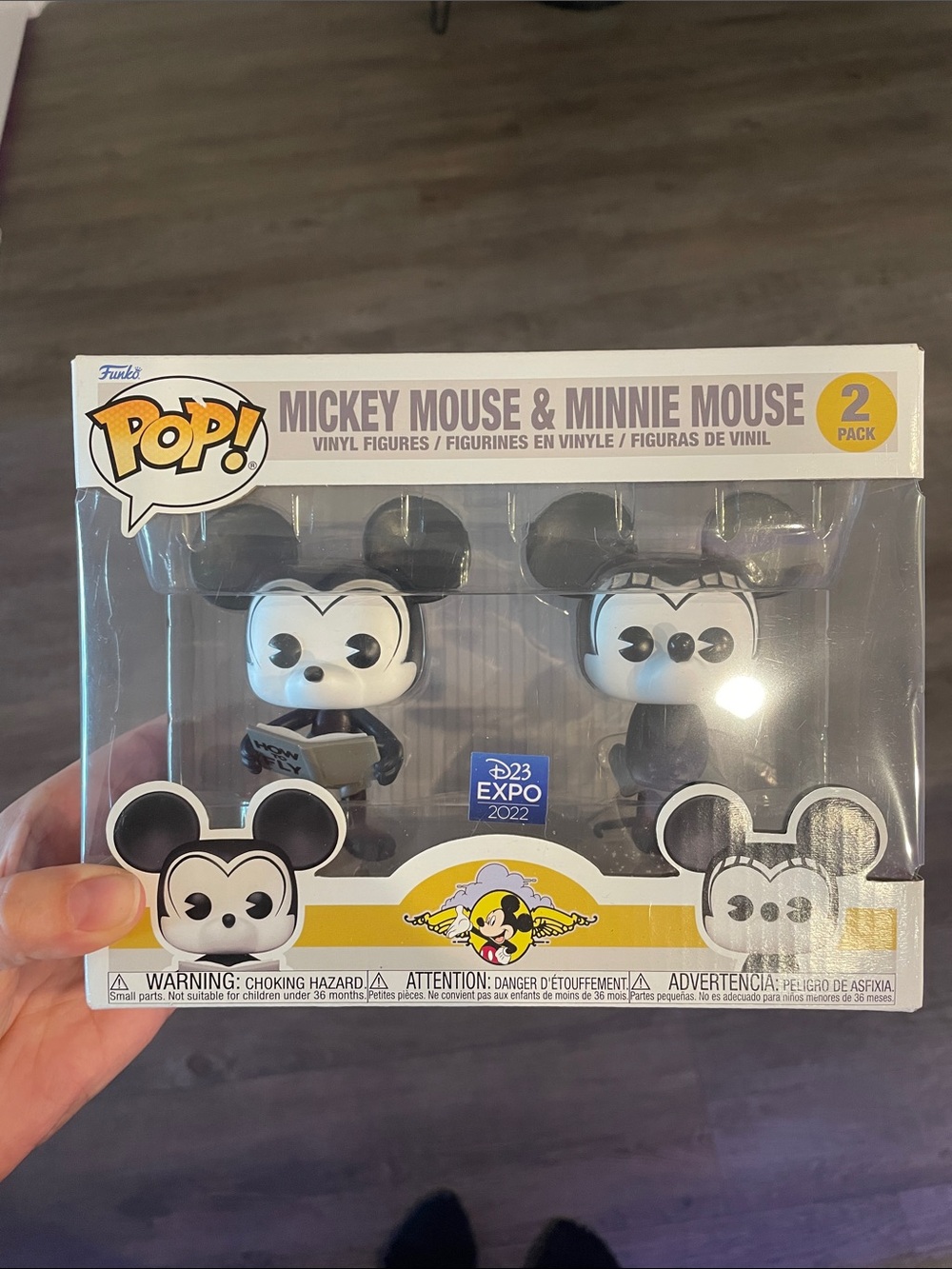 Funko Pop! Mickey Mouse & Minnie Mouse 2-Pack D23 Expo Exclusive 2022 Plane